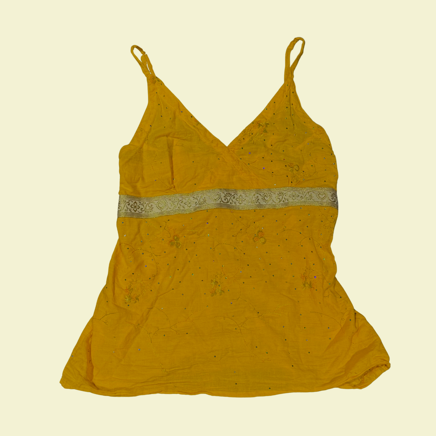 (XS-S) Y2K Embellished Halter Top