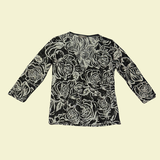 (S) Sheer Y2K Button Up