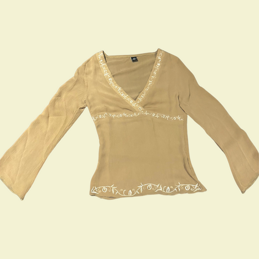 (S-M) Vintage Flowly Shirt