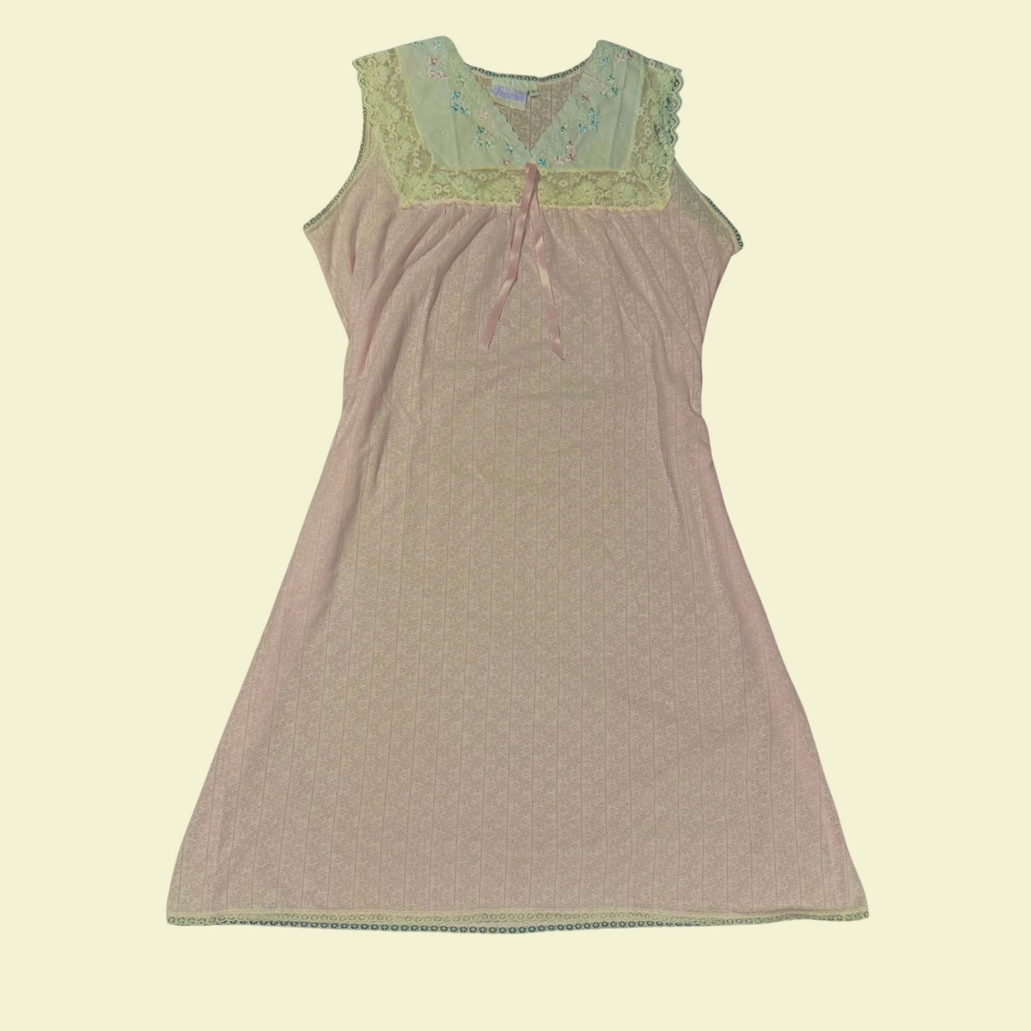 (M-L) Vintage 50's Pink Babydoll Dress