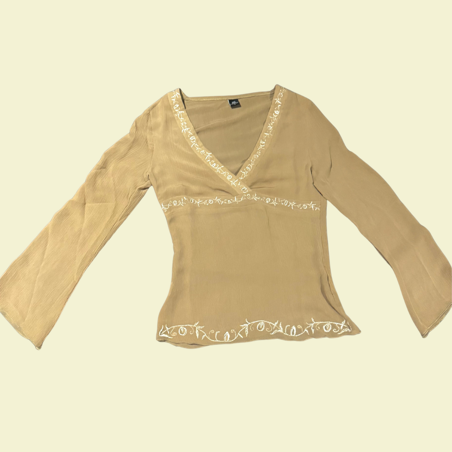 (S-M) Vintage Flowly Shirt